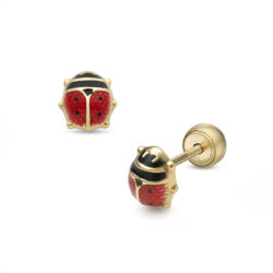Lisa katica gyerekfülbevaló gömb zárral - JTAG-0413-18 (JTAG-0413-18)