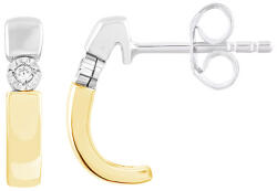 Arany ékszer Juta sárga és fehér arany fülbevaló - JTIG-5280 (JTIG-5280)