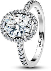 Pandora Feltűnő ovális szikrázó glória gyűrű - 193777C01-58 (193777C01-58)