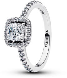 Pandora Szikrázó négyszögletes glória gyűrű - 193555C02-48 (193555C02-48)