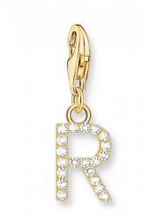 Thomas Sabo "R" aranyozott betű charm cirkóniával (1981-414-14)