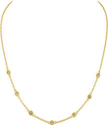 Ezüst ékszer Juta ezüst nyaklánc sárga arannyal futtatva - 80152025 (80152025)