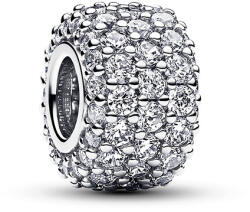 Pandora Moments Szikrázó pavé háromsoros ezüst charm - 792820C01 (792820C01)
