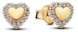 Pandora Szív glória gombfülbevaló - 264363C01 (264363C01)