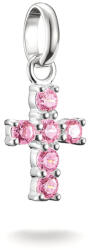 Thomas Sabo Ezüst connect kereszt medál rózsaszín kövekkel (CC1206-051-9)