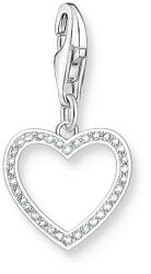 Thomas Sabo ezüst szív alakú medál fehér kövekkel (2203-051-14)