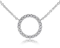 Moon Diamonds Fehér arany nyaklánc - 20-00182-1255F (20-00182-1255F)