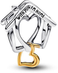 Pandora Otthon és szív charm (764145C00)