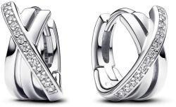 Pandora Signature Összefonódó pavé karika-fülbevaló (293150C01)