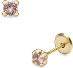 Lisa rózsaszín köves gyerekfülbevaló - JTAG-3779 (JTAG-3779)