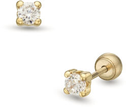 Lisa egy köves csillogás gyerek fülbevaló gömb zárral - JTAG-4790-18 (JTAG-4790-18)