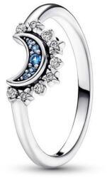 Pandora Égszínkék szikrázó hold gyűrű - 192675C01-50 (192675C01-50)