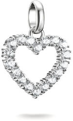 Thomas Sabo Ezüst szív alakú connect medál fehér kövekkel (CC1237-051-14)