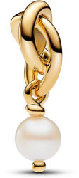 Pandora Moments Kezelt édesvízi tenyésztett gyöngyös örökkévalóság kör függő charm - 763462C06 (763462C06)
