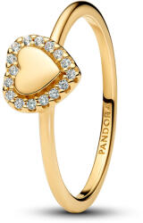 Pandora Gravírozható szív glória gyűrű - 163801C01-56 (163801C01-56)