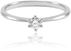 Moon Diamonds Fehér arany gyűrű - 50-00002-1255F/52 (50-00002-1255F/52)