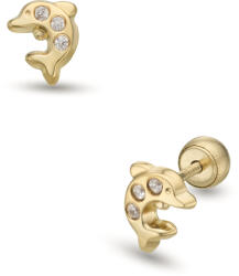 Lisa Jewelry for Kids köves delfin gyerek fülbevaló gömb zárral (JTAG-6575-18) - jutaoraekszer