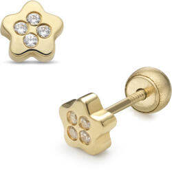 Lisa csillag forma gyerekfülbevaló gömb zárral - JTAG-0279-18 (JTAG-0279-18)