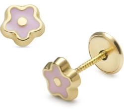 Lisa rózsaszín virág gyerekfülbevaló - JTAG-0330 (JTAG-0330)