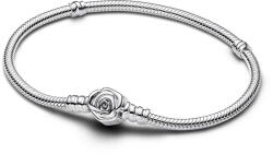 Pandora Moments virágzó rózsa kapcsos kígyólánc karkötő - 593211C00-18 (593211C00-18)