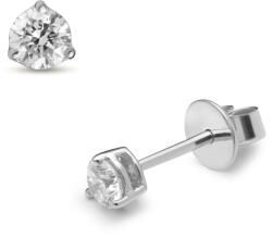 Arany ékszer Juta Női fehérarany fülbevaló, háromkarmos - JTRA-0076 (JTRA-0076)