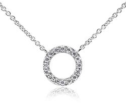 Moon Diamonds Fehér arany nyaklánc - 20-00158-1255F (20-00158-1255F)