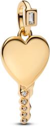 Pandora Gravírozható szív kulcs medál - 364353C01 (364353C01)