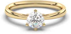Arany ékszer Juta sárga arany gyűrű laboratóriumban tenyésztett gyémánttal - JTFJ-7636-56 (JTFJ-7636-56)