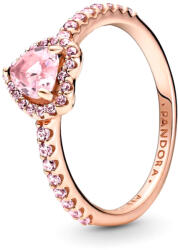 Pandora Szikrázó kiemelt szív rozé arany gyűrű - 188421C04-56 (188421C04-56)