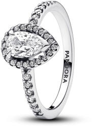 Pandora Szikrázó körte glória ezüst színű gyűrű - 192835C01-52 (192835C01-52)