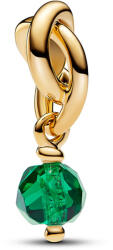 Pandora Moments Fazettált zöld örökkévalóság kör függő charm - 763462C05 (763462C05)