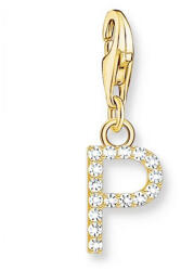 Thomas Sabo "P" aranyozott betű charm cirkóniával (1979-414-14)