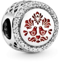 Pandora Moments Kalocsai mintás charm - 792016CZ_E010 (792016CZ_E010)