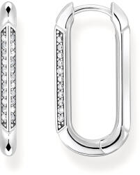 Thomas Sabo Sterling ezüst fehér karika fülbevaló (CR674-643-14)