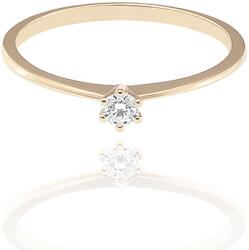 Moon Diamonds sárga arany gyűrű - 50-00078-1250F/54 (50-00078-1250F/54)