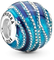 Pandora Moments Kék örvény ezüst charm - 797012ENMX (797012ENMX)