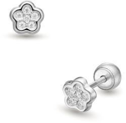 Lisa Jewelry for Kids csillogó virág gyerek fülbevaló gömb zárral - JTAG-0428-18 (JTAG-0428-18)