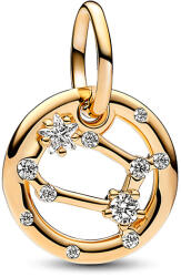 Pandora Moments Ikrek csillagjegy függő sárga arany színű charm - 762711C01 (762711C01)