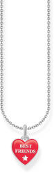Thomas Sabo ezüst női nyaklánc pink Best Friends szív medállal - KE2237-007-10-L45V (KE2237-007-10-L45V)