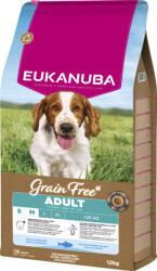 EUKANUBA gabonamentes Small&Medium Breeds száraz kutyaeledel felnőtt tengeri hal 12kg