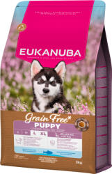 EUKANUBA gabonamentes Large Breeds száraz kutyaeledel kölyök tengeri hal 3kg