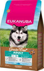 EUKANUBA gabonamentes Large Breeds száraz kutyaeledel felnőtt tengeri hal 3kg