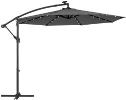 SONGMICS Kerti napernyő napenergiával működő LED lámpákka, szürke (GPU118G01V1) - tutihome