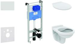 Ideal Standard ProSys - Set de instalare încastrată, toaletă Alpha și capac, clapetă Oleas M1, alb ProSys120M SP34 (ProSys120M SP34)