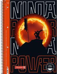 Brunnen Ninja Power A4 80 lapos vonalas spirálfüzet (1067927321) - officedepot