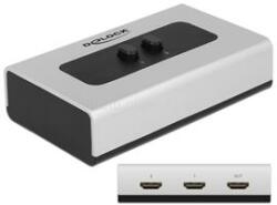 DELOCK 2 portos manuális, HDMI-kapcsoló (DL87663) (DL87663)