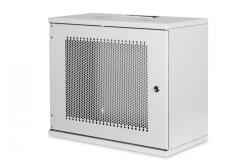 ASSMANN Dulap de rețea suspendat 19" 9U rack 540x400, ușă perforată, gri, nedivizat, nestrâns, 60kg 460x540x400 mm, ușă frontală perforată, gri (DN-19-09U-S-PD)