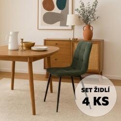  Avenberg Arden étkezőszék szett, 4db, zöld, NB20018