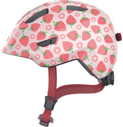 ABUS kerékpáros gyerek sisak Smiley 3.0 LED, In-Mold, rose strawberry, M