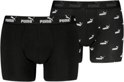 PUMA Elements Logo Print Boxers 2P férfi boxer XL / fekete